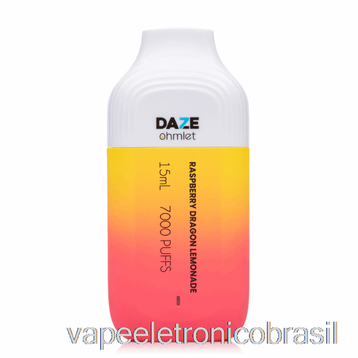 Vape Eletrônico 7 Daze Ohmlet 7000 Descartável Limonada De Dragão De Framboesa